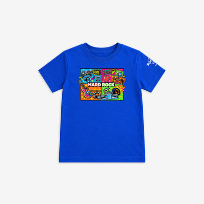 Toddler Fit Pop Art Playtime Tee in Royal Blue
